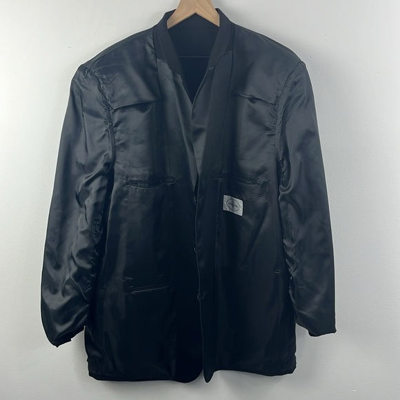 Linea Uomo Wool Tuxedo Formal Black Satin Trim Blazer Jacket Mens Size 48 XL - Picture 11 of 14